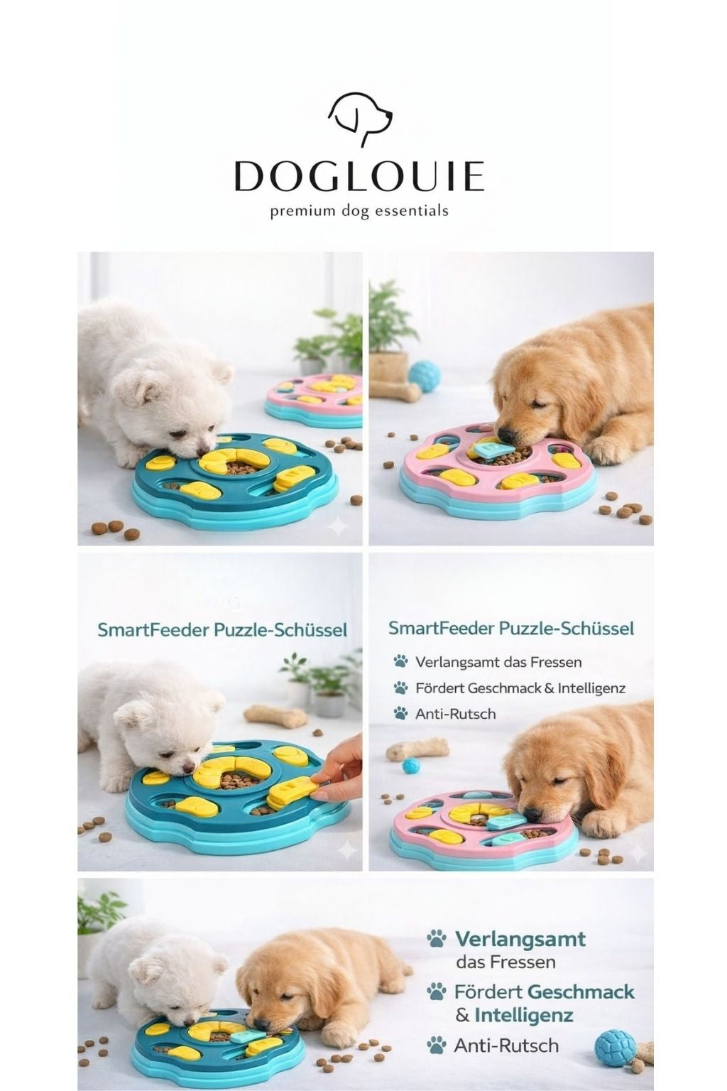 DogLouie®️ SmartFeeder Puzzle-Schüssel