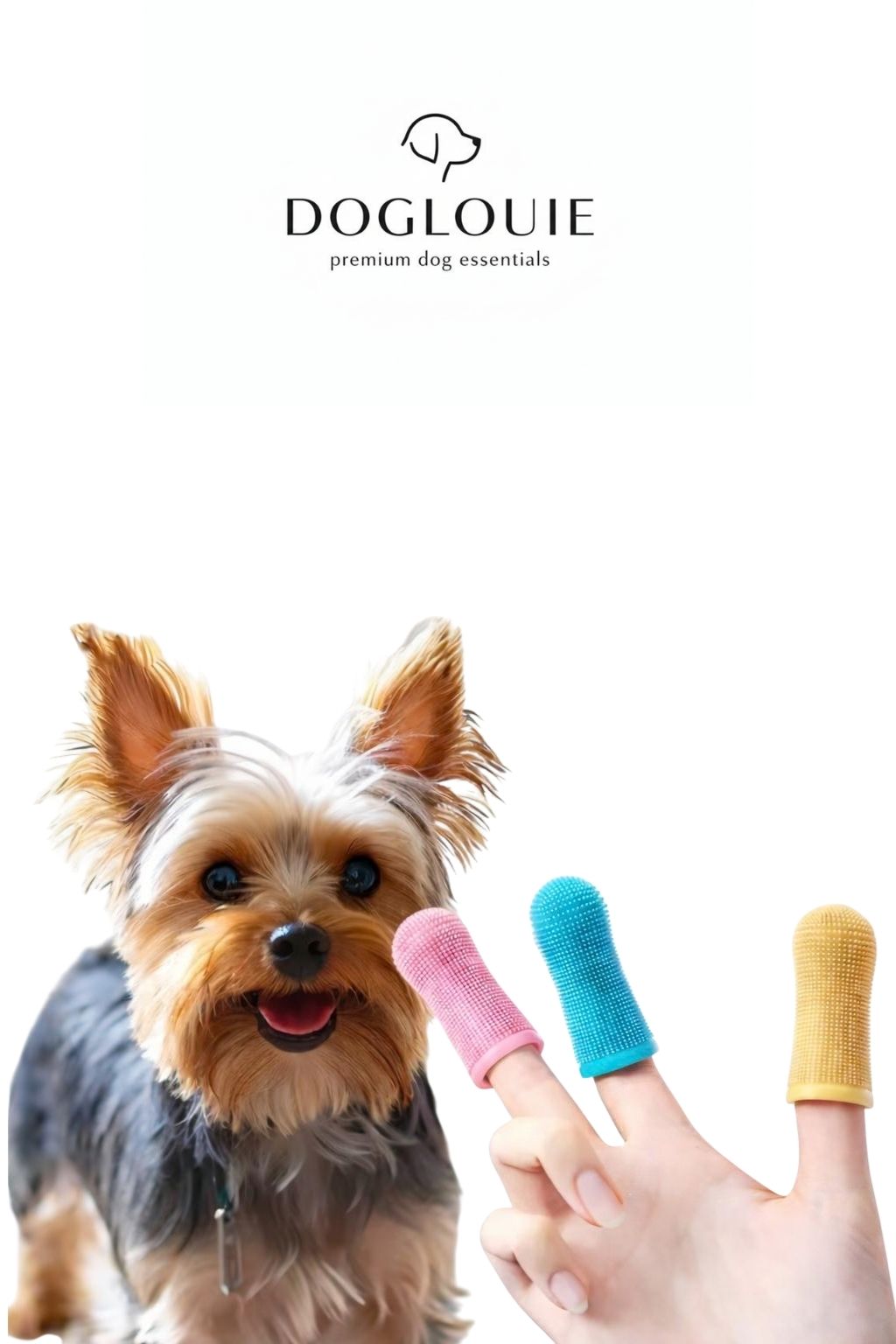 DogLouie®️ Finger-Zahnbürste für Hunde